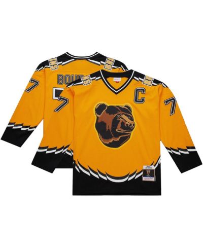 Mitchell & Ness Men's Ray Bourque Gold Boston Bruins Big & Tall 1996-97 Blue Line 2.0 Jersey