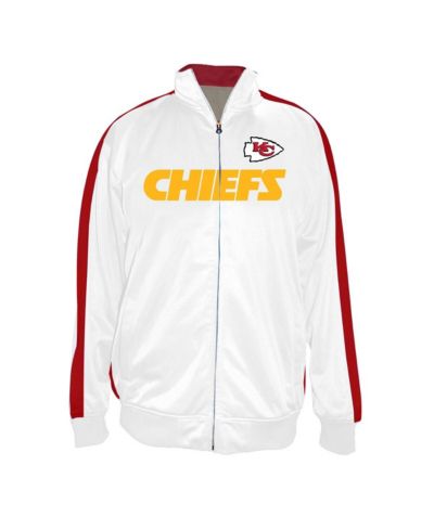 Fanatics Мужская спортивная куртка Kansas City Chiefs Big & Tall Tricot Full-Zip Track White