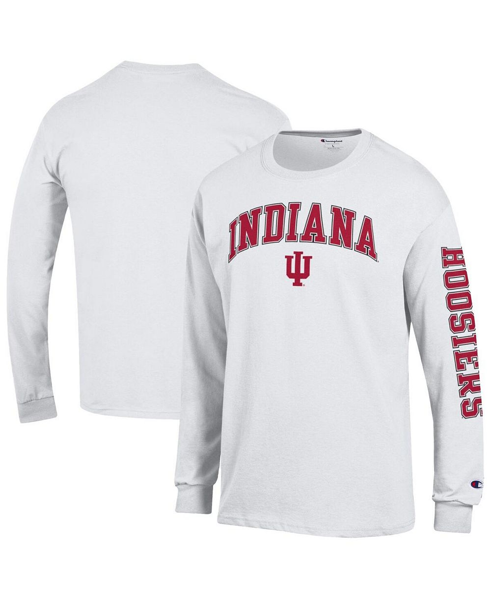 Champion Men's Crimson Indiana Hoosiers Arch Over Logo 2-Hit Long Sleeve T-Shirt