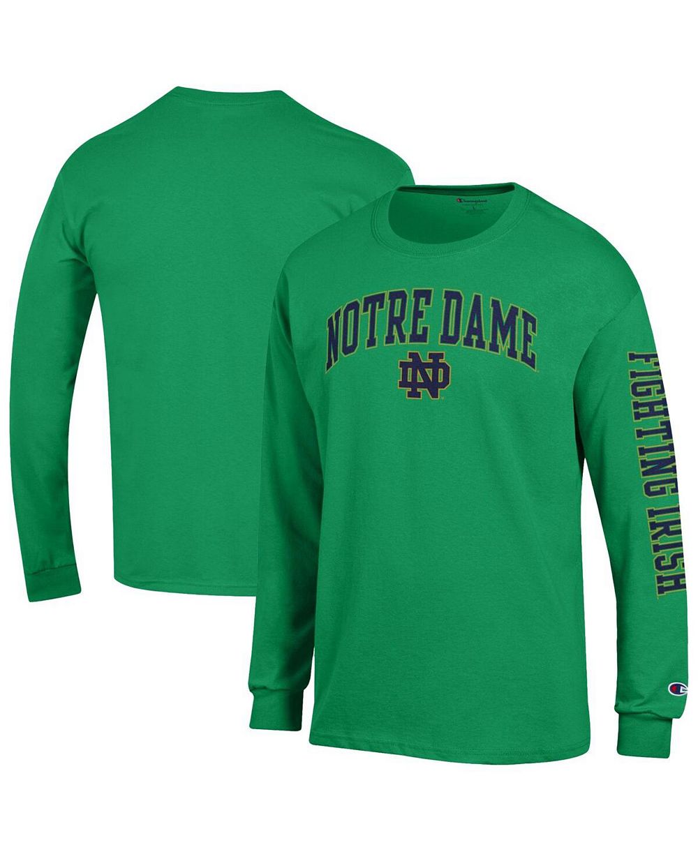 Champion Мужская футболка с длинным рукавом Notre Dame Fighting Irish, темно-синяя