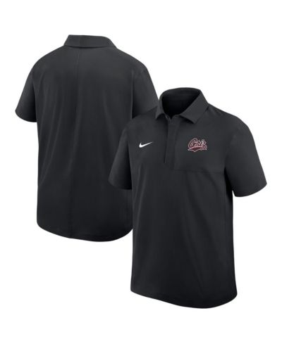 Nike Men's Black Montana Grizzlies 2025 Sideline Dri-FIT Polo Shirt