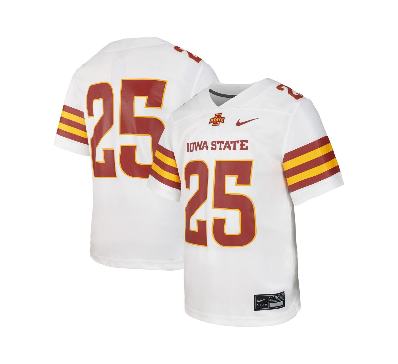 Спортивная джерси Nike для мальчиков и девочек Iowa State Cyclones White