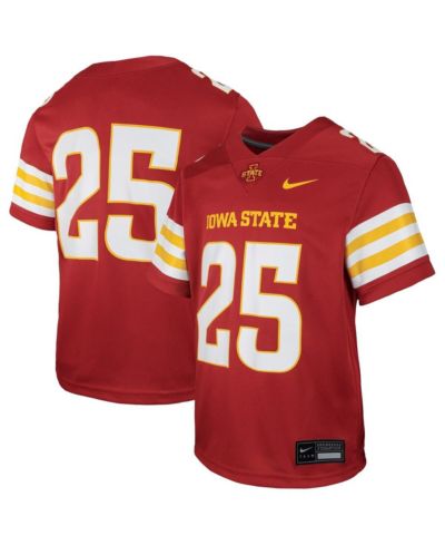 Nike Big Boys and Girls 25 Cardinal Iowa State Cyclones Untouchable Replica Game Jersey