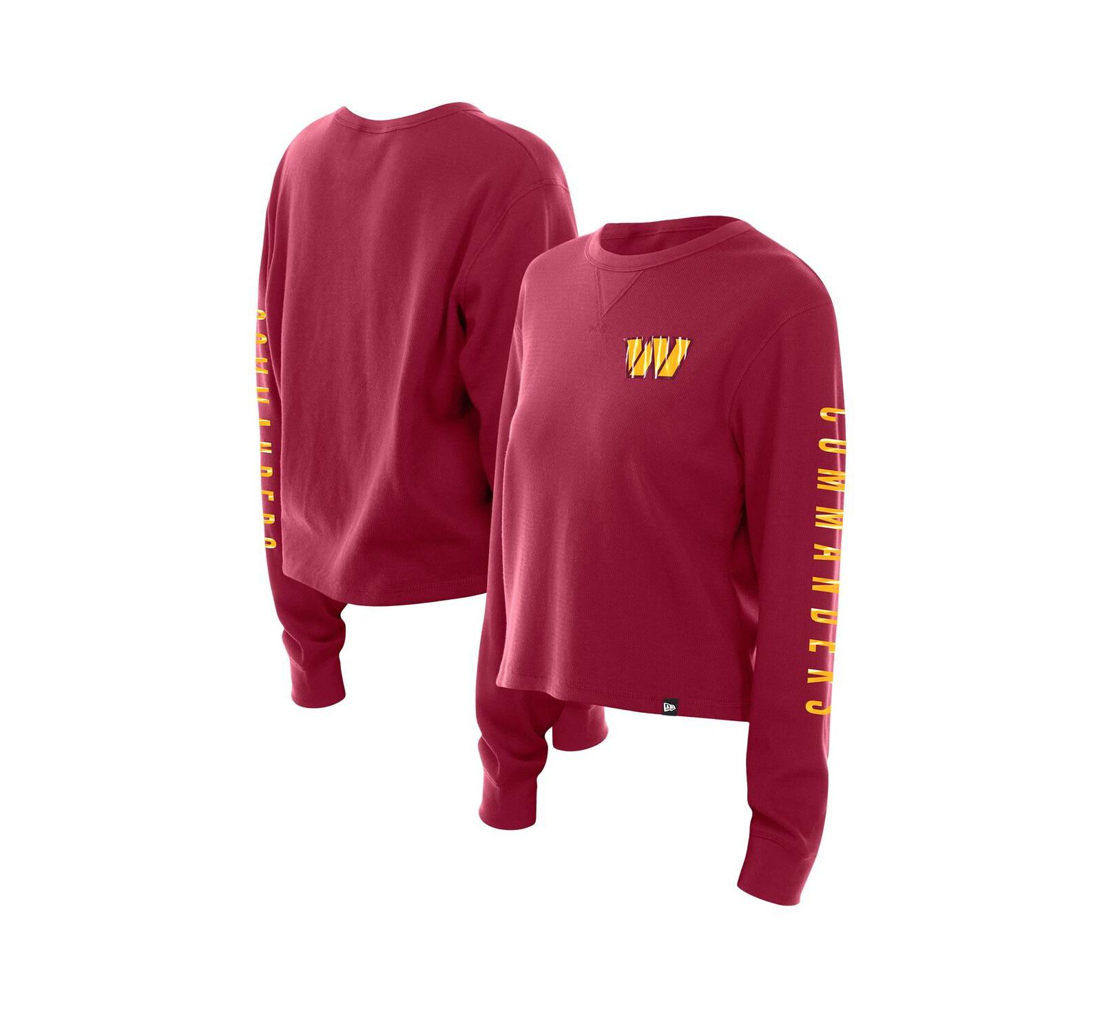 New Era футболка с длинным рукавом Washington Commanders для женщин