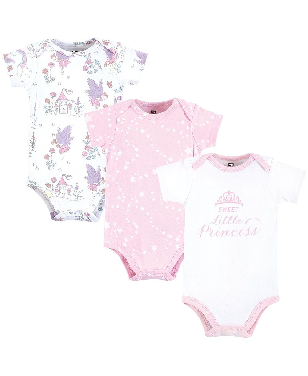 Hudson Baby комплект боди из хлопка для девочек 3 шт.