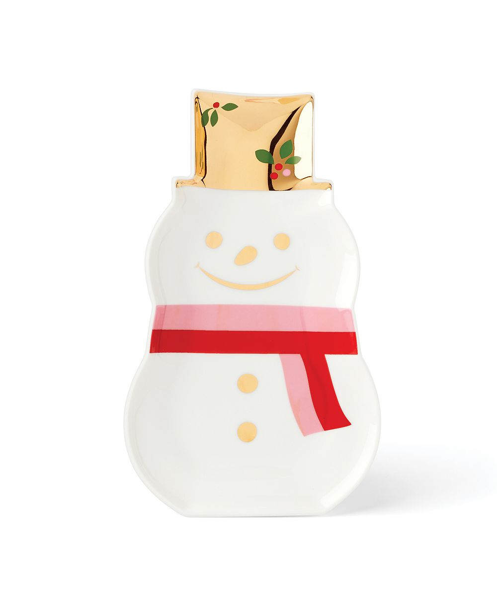Kate Spade Be Jolly Snowman Candy Dish