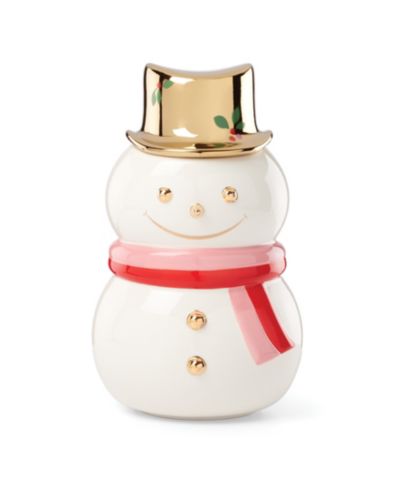 Kate Spade Be Jolly Банка для печенья Snowman Cookie Jar