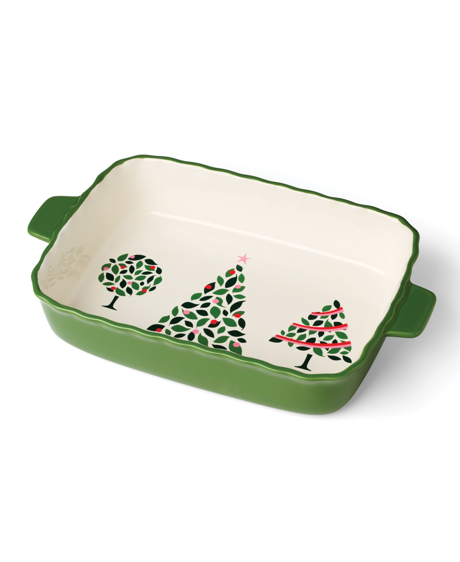 Kate Spade Evergreen Rectangular Scallop Baking Dish