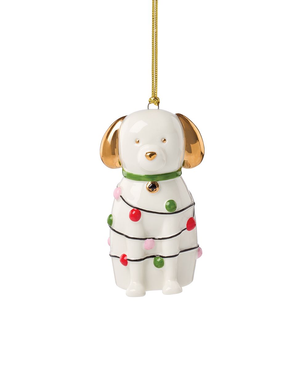 Украшение на елку в виде собаки Kate Spade Be Jolly