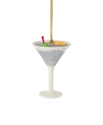 Kate Spade Be Jolly Martini Ornament