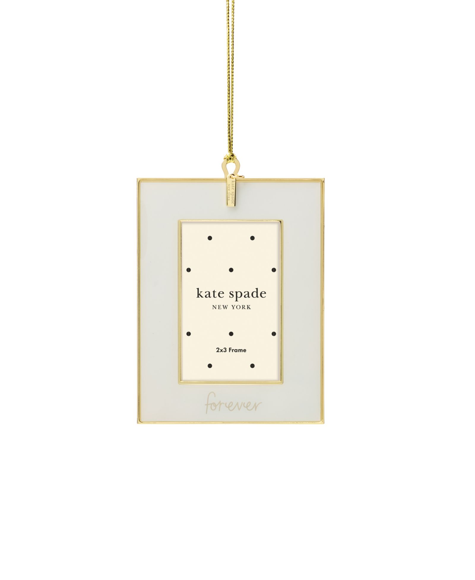 Kate Spade Be Jolly "Forever" Mini Frame Ornament