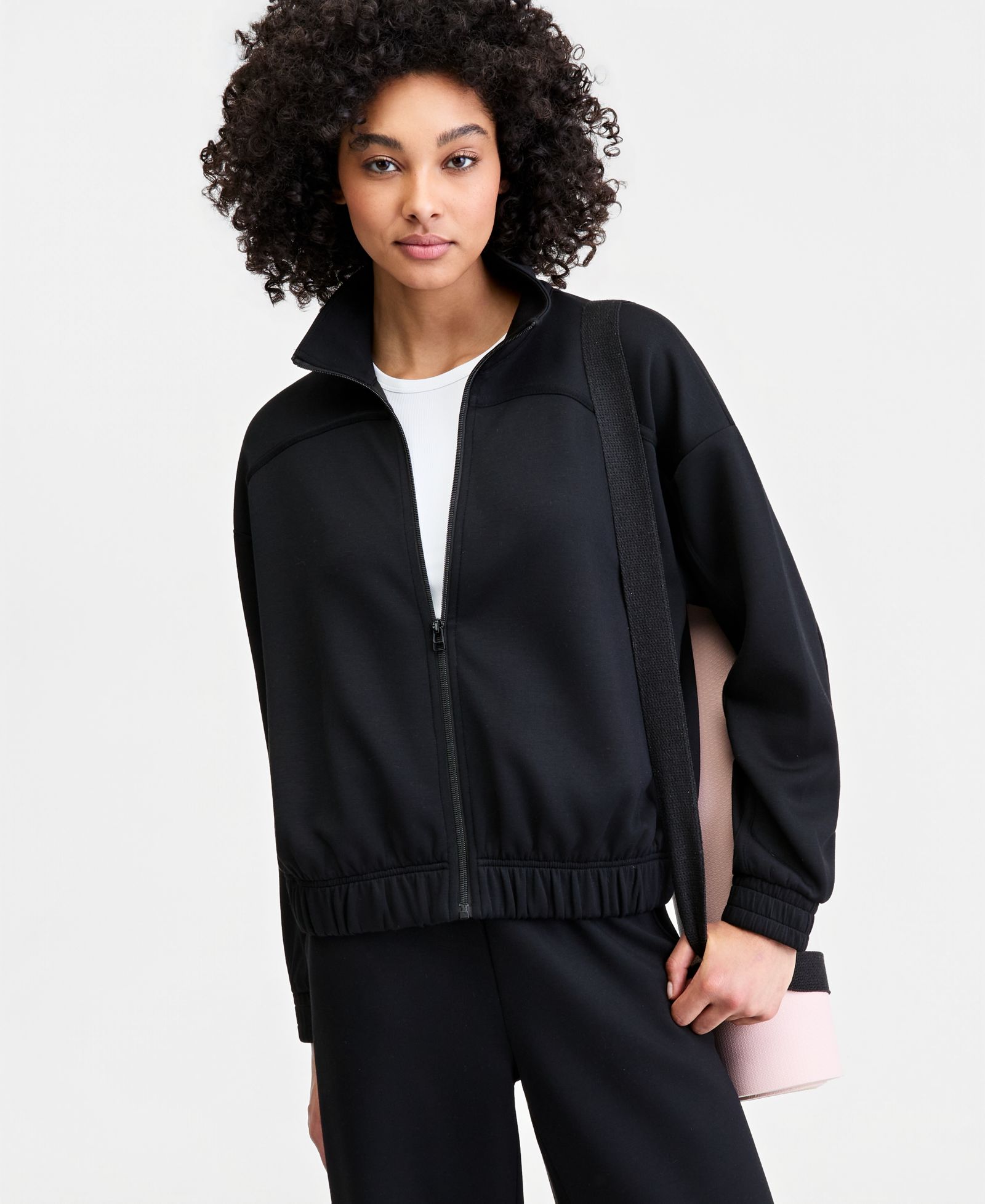 ID Ideology Women's Butter Soft Funnel-Neck Full-Zip Jacket, Macy's Exclusive