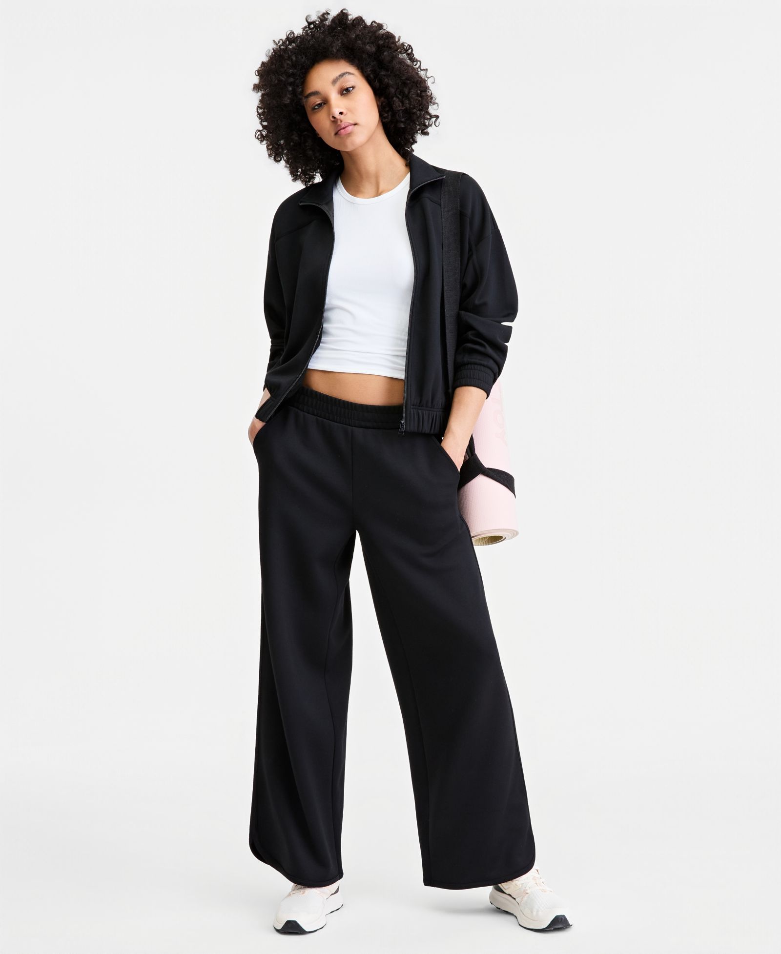 ID Ideology Women's Butter Soft Open Hem Pants, Macy's Exclusive