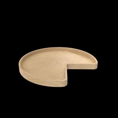 Rev-A-Shelf 28" Lazy Susan Kidney-Shaped 1-Shelf Swivel Bearings