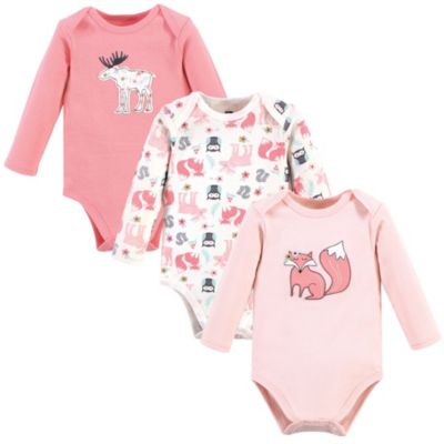 Hudson Baby комплект из 3 боди Hudson Essential из хлопка для девочек