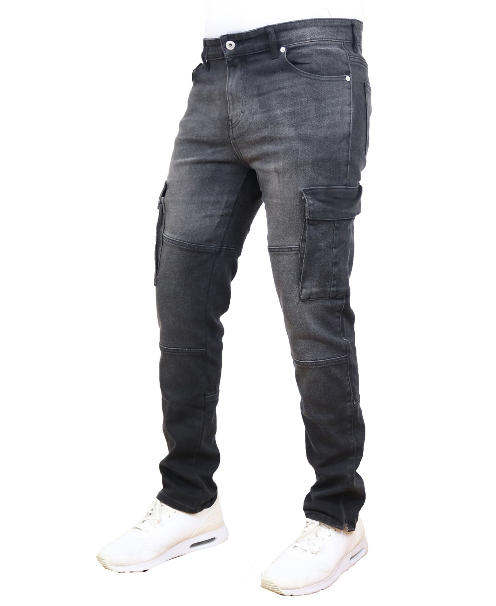 Blue Ice Men's Stretch Cargo Pocket Jeans