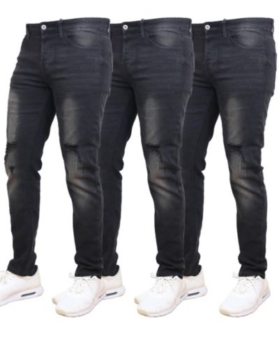 Джинсы Blue Ice Men's 3-pack с эффектом потертости и растягивающиеся