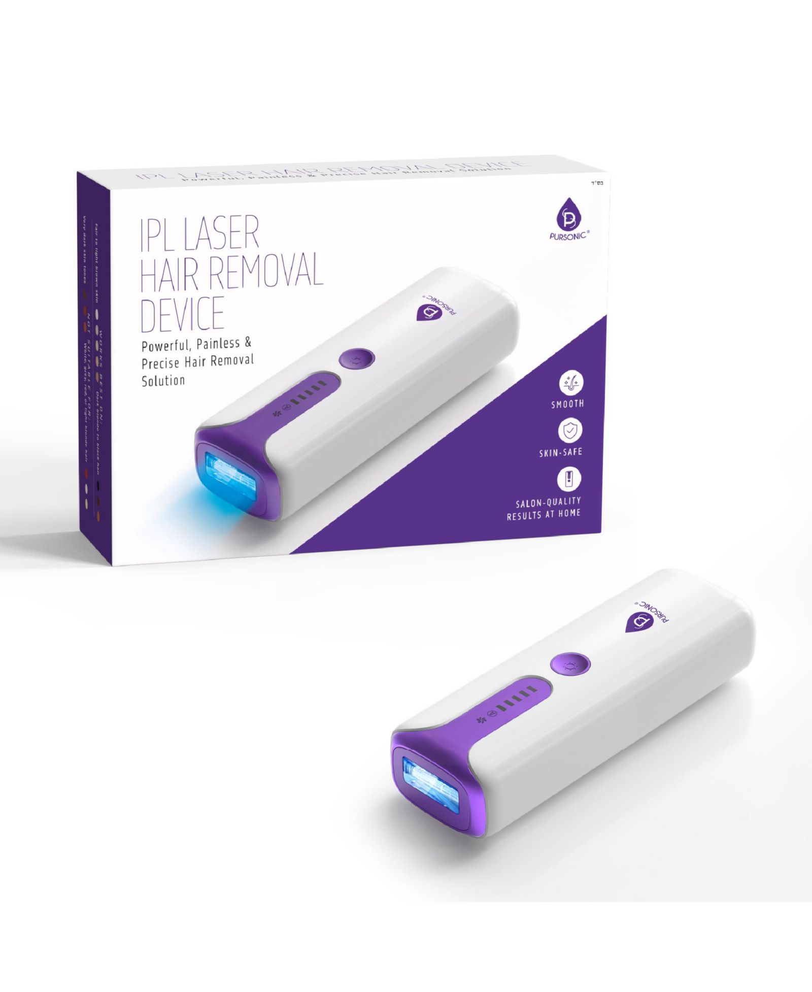 Устройство для лазерной эпиляции Pursonic IPL безболезненное для домашнего использования