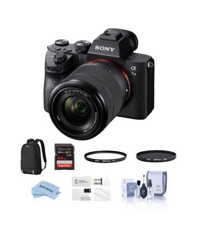 Sony Alpha a7 III цифровая беззеркальная камера 24MP UHD 4K с объективом FE 28-70mm, комплект с картой памяти 64GB, рюкзаком Alpine 200 и UV-фильтром 55mm