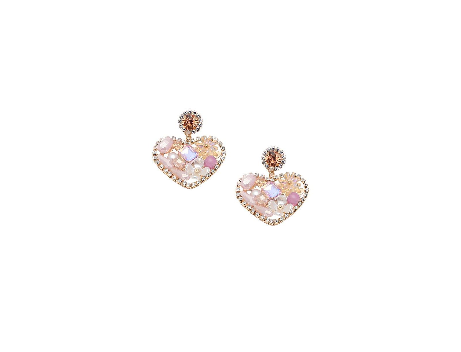 SOHI Hearts Drop Earrings