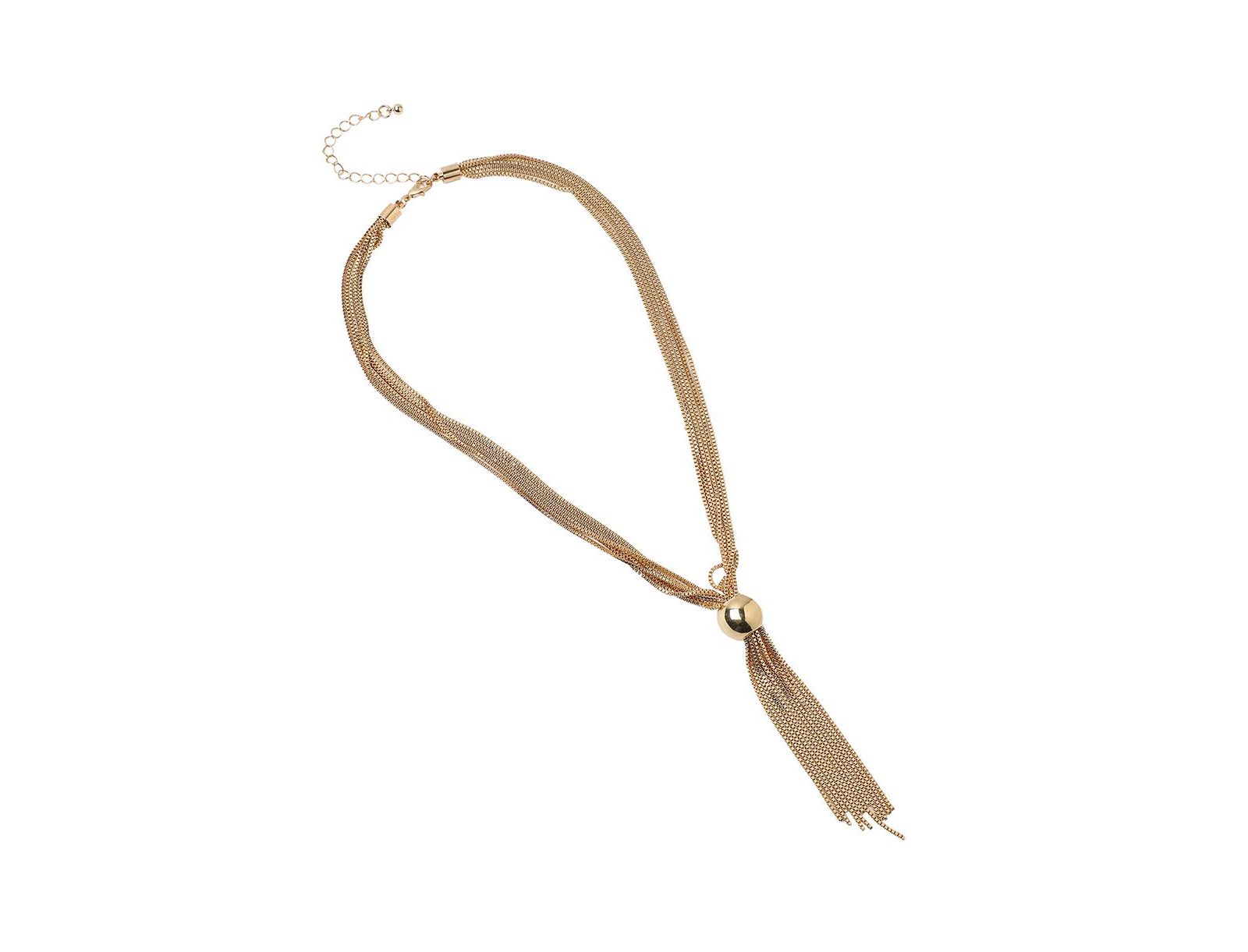 SOHI Women's колье-лариат Ballchain