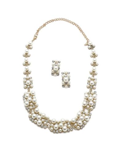 Колье и серьги SOHI Pearl Cluster для женщин