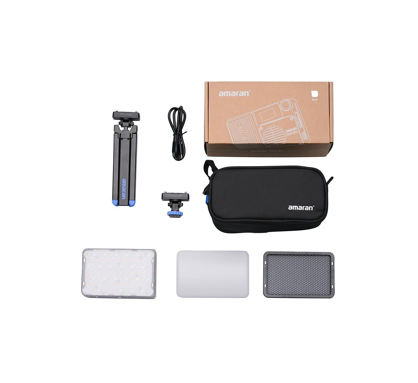Amaran Ace 25c Wireless On-Camera RGBWW LED Light Kit