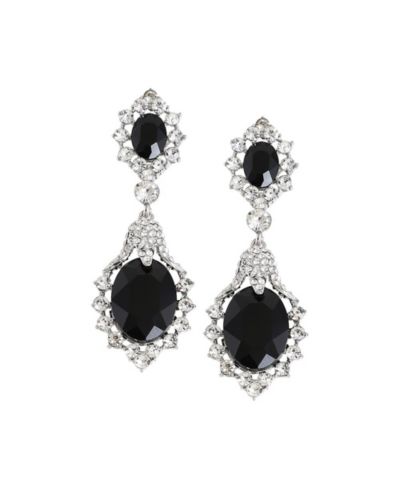 Серьги SOHI Silver Plated Drop Earrings