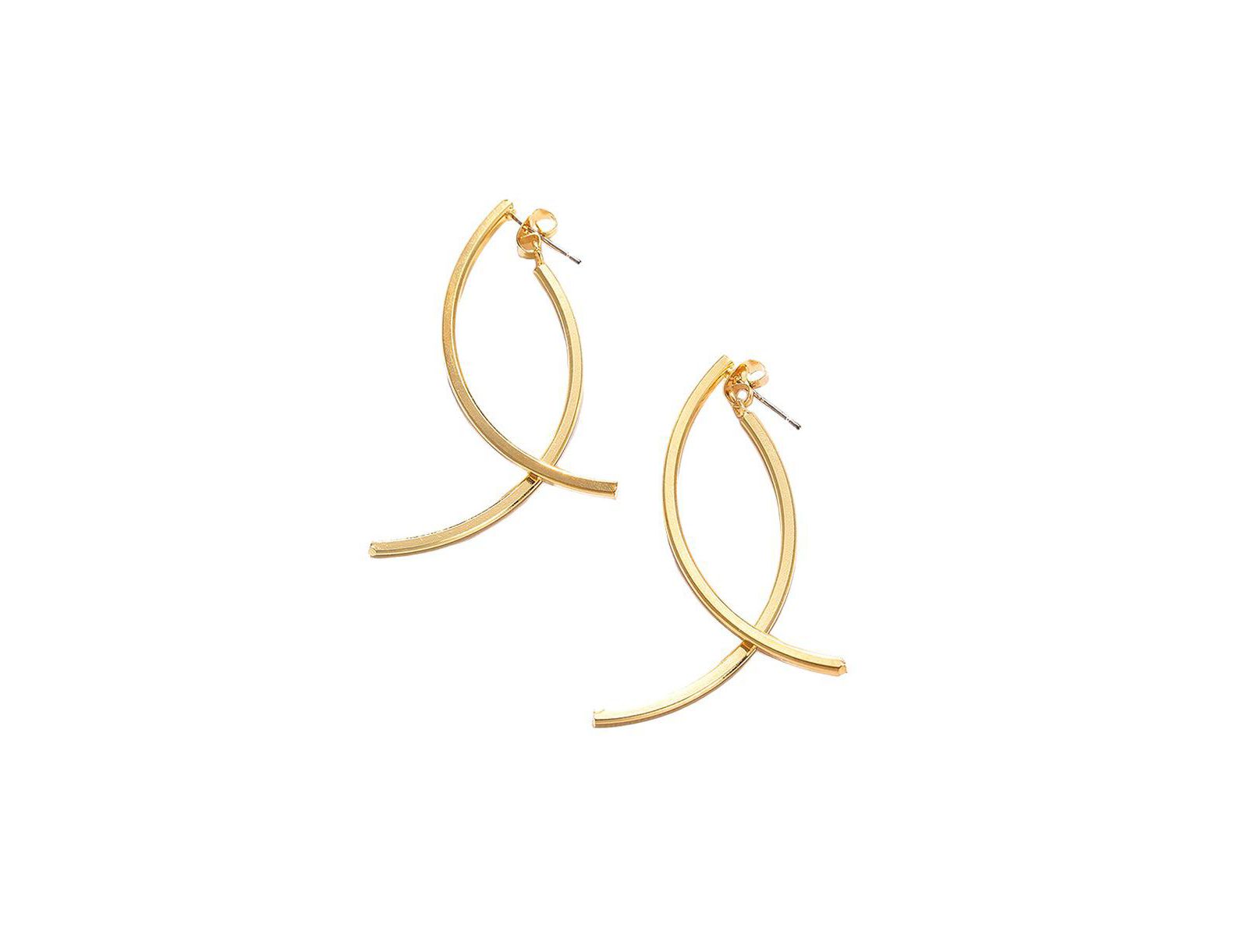 Серьги SOHI Women's Lined Drop