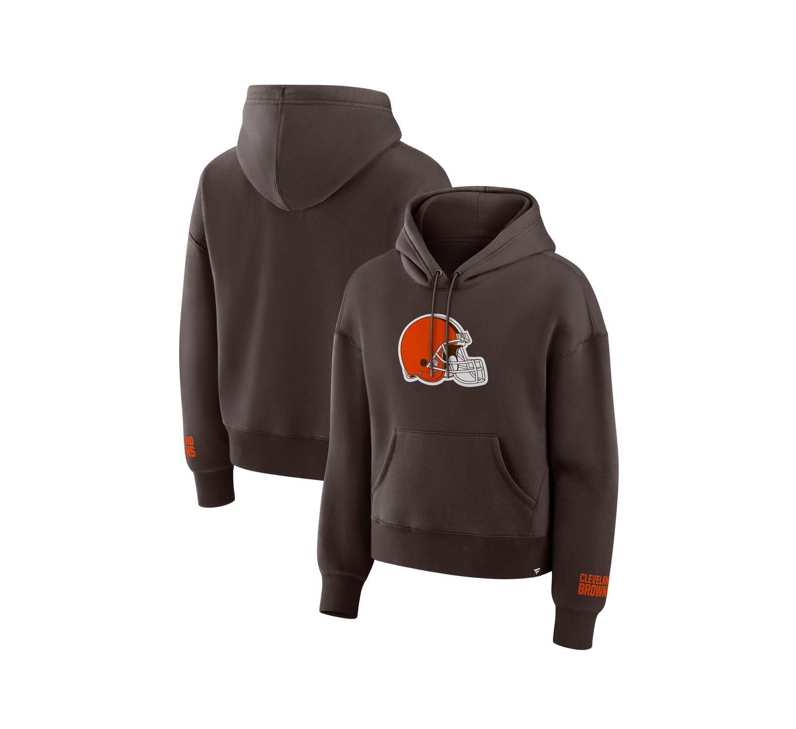 Fanatics Women's Brown Cleveland Browns Legacy Fleece Pullover Hoodie