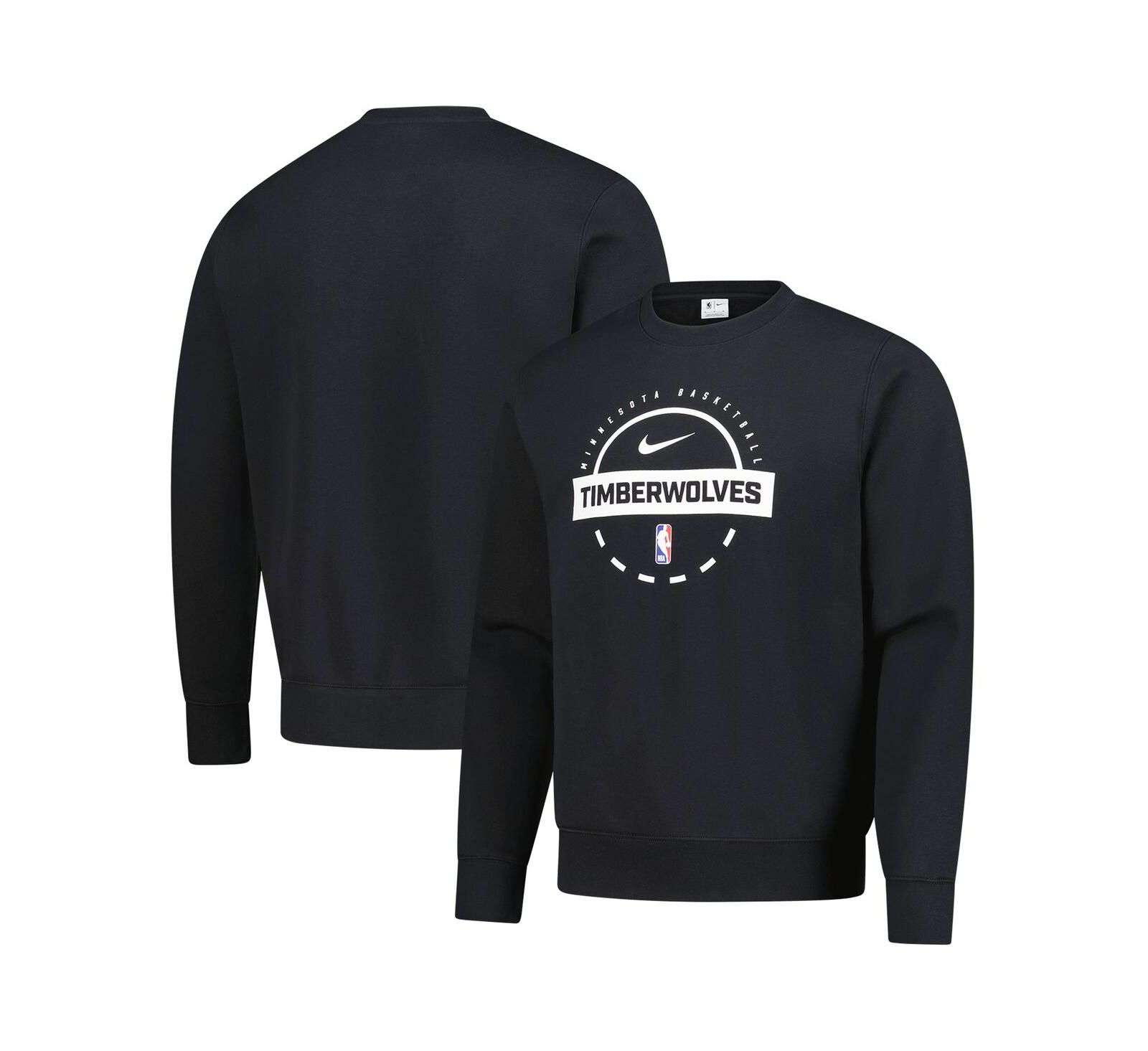 Мужская толстовка Nike Black Minnesota Timberwolves 2025/26 Authentic Practice Club Sweatshirt