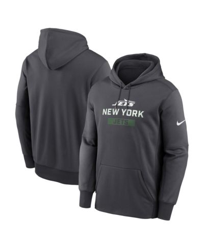 Мужское худи Nike New York Jets Toss Sweep, антрацитовый цвет