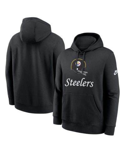 Мужская толстовка Nike Black Pittsburgh Steelers Best Season Rewind Club Pullover Hoodie