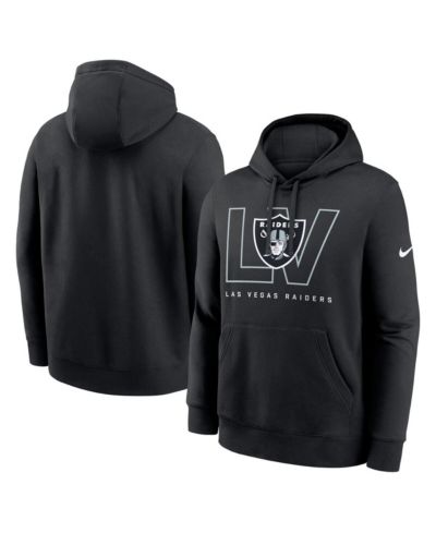 Мужское флисовое худи Nike Las Vegas Raiders Busted Play Club, черное