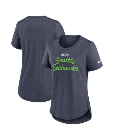 Nike Женская футболка Seattle Seahawks Script Tri-Blend College Navy
