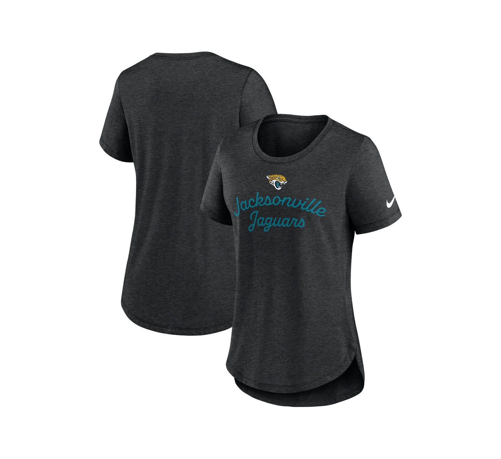 Nike Women's Black Jacksonville Jaguars Script Tri-Blend T-Shirt