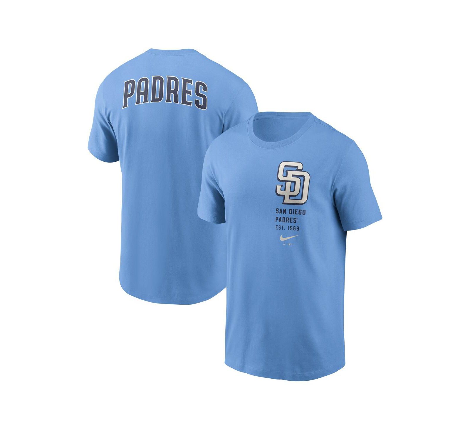 Мужская футболка Nike Light Blue San Diego Padres Record Shattered