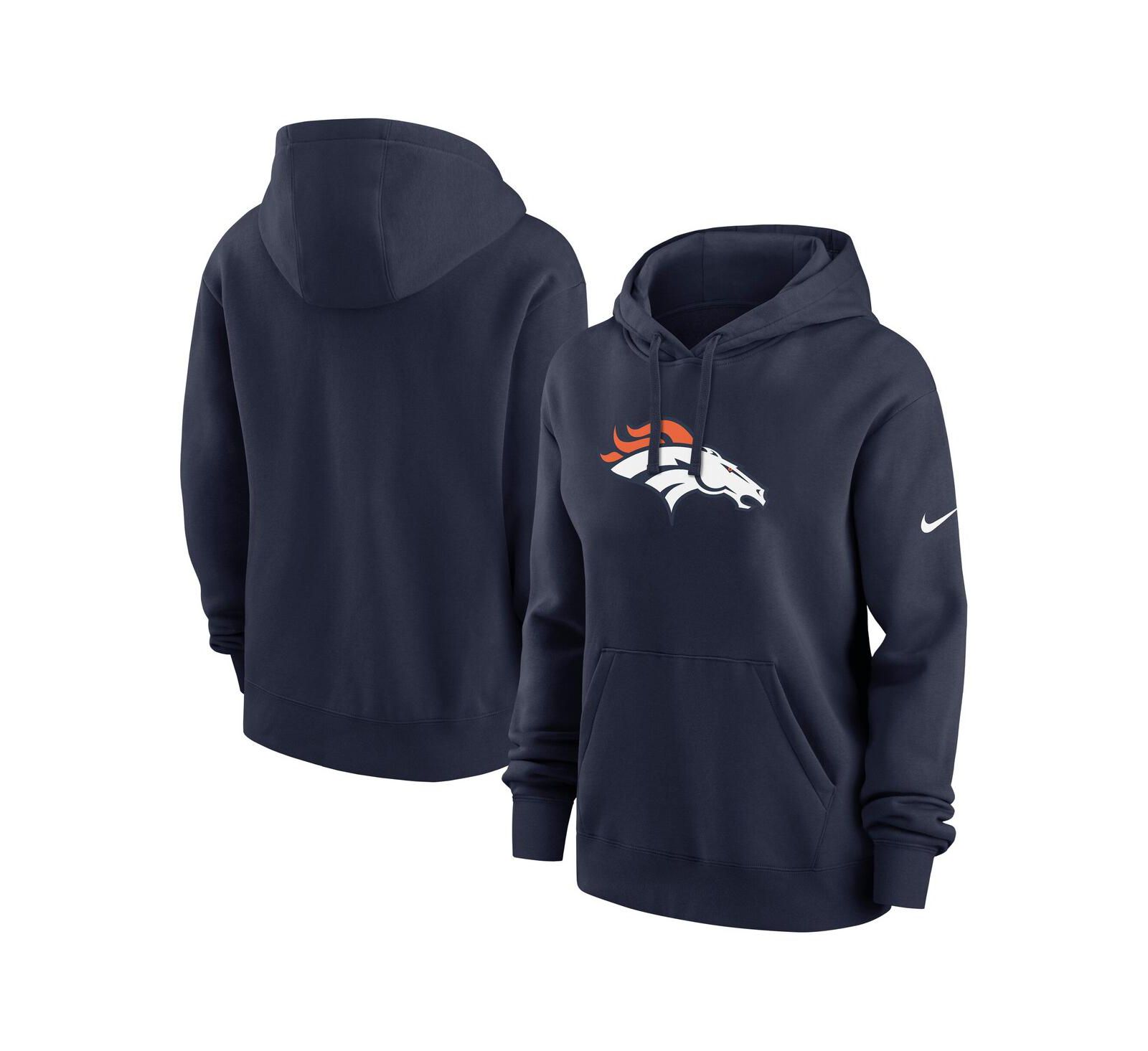 Женская толстовка Nike Navy Denver Broncos Club Fleece Pullover