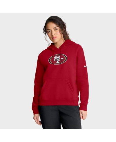 Женское худи Nike Scarlet San Francisco 49ers Club Fleece Pullover