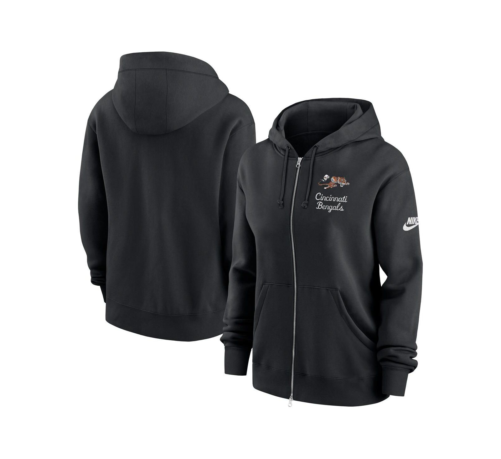 Nike женская черная толстовка-худи Nike Women's Cincinnati Bengals Phoenix Rewind