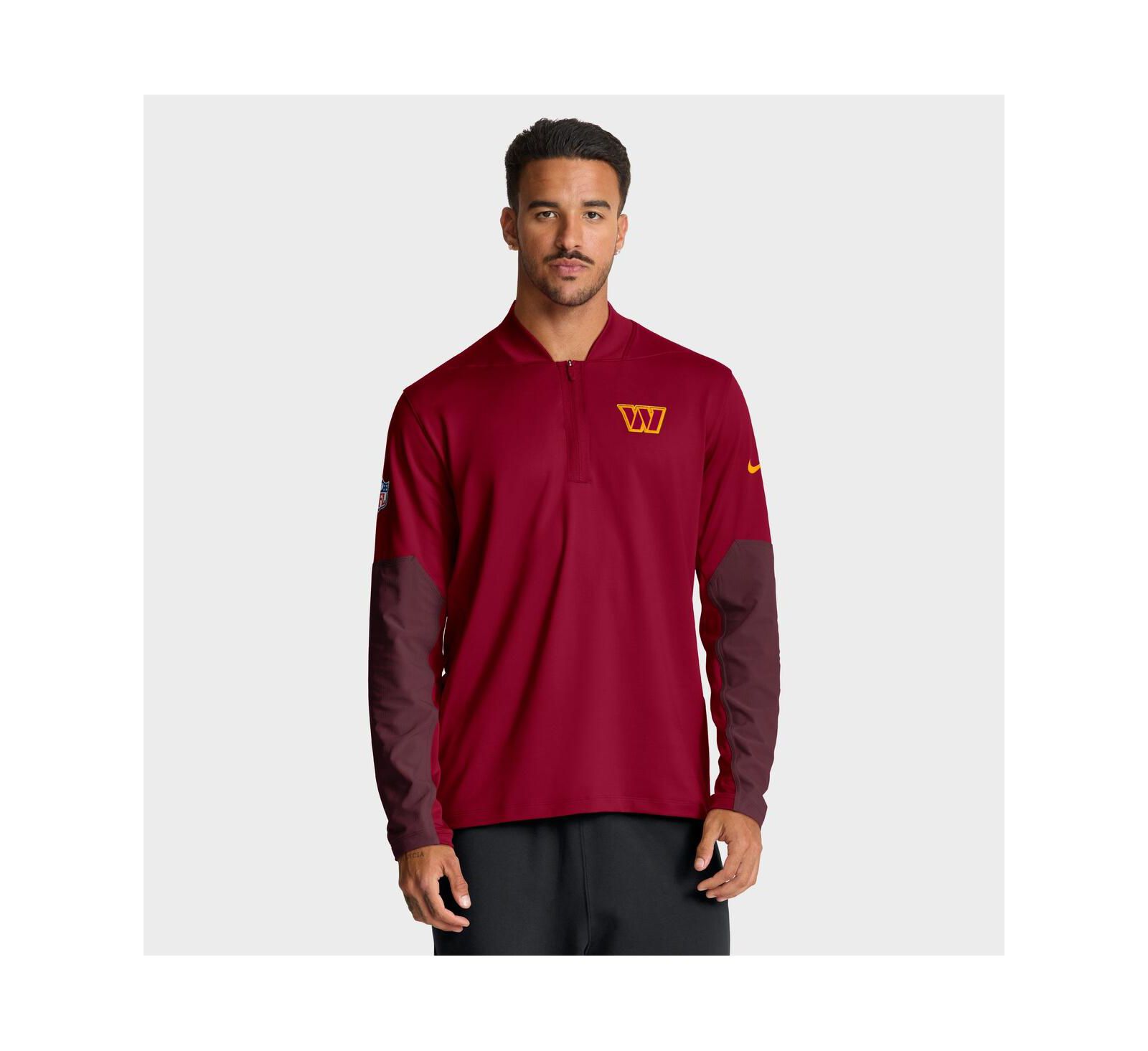 Nike Мужской худи на молнии Washington Commanders Sideline Dri-FIT, цвет Burgundy