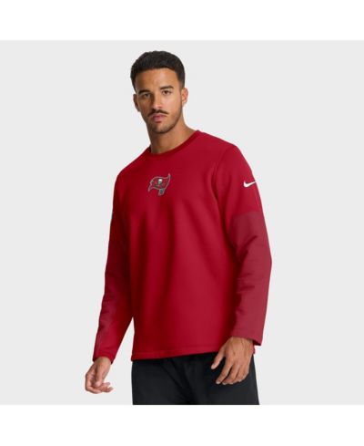 Мужская футболка Nike Red Tampa Bay Buccaneers Sideline Coach Therma-FIT с длинным рукавом