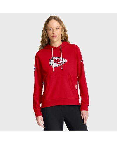 Женское худи Nike Dri-FIT, красное, Kansas City Chiefs Sideline Standard Issue