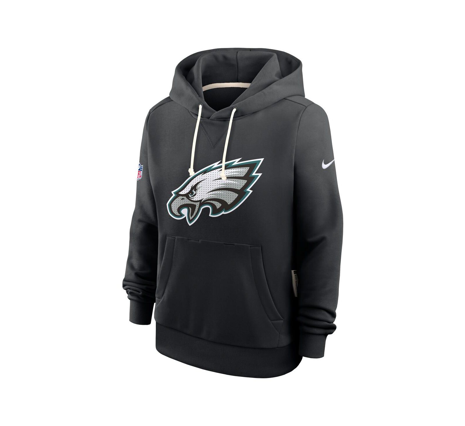 Женское худи Nike Black Philadelphia Eagles Sideline Standard Issue Initial Home Dri-FIT