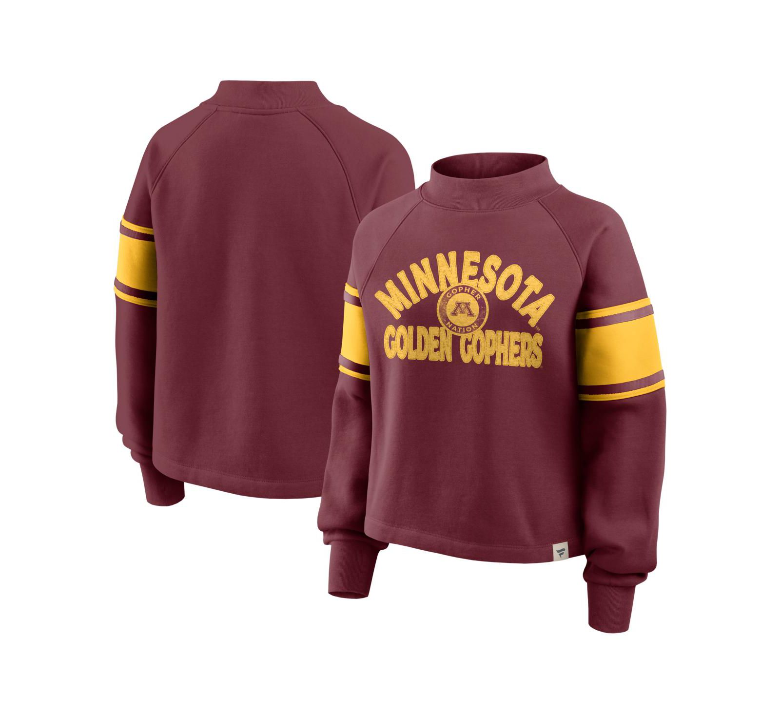 Женское худи Fanatics Minnesota Golden Gophers Oversized Hometown Premium Raglan Pullover