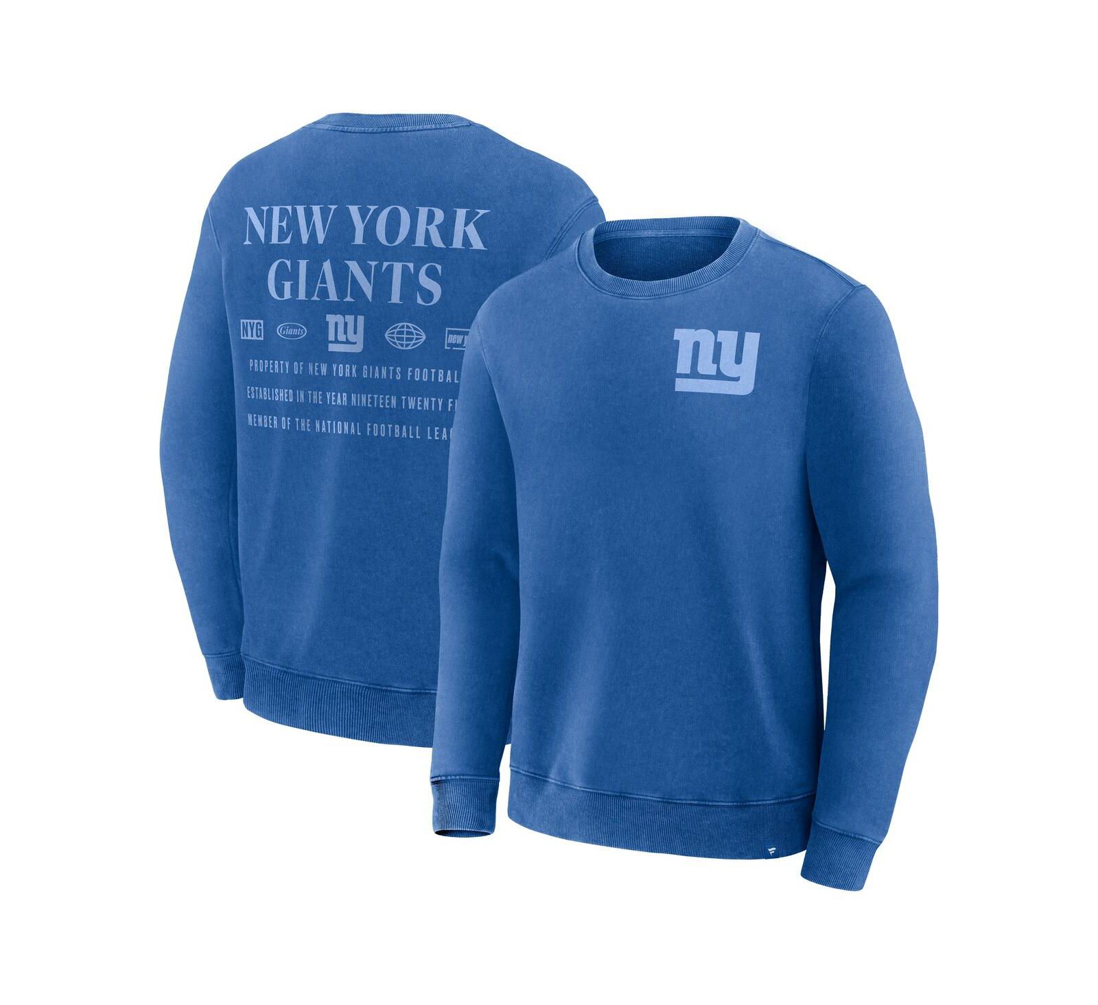 Fanatics Мужское свитшот New York Giants Royal Deep Route