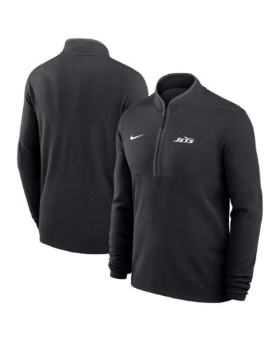 Мужская толстовка Nike New York Jets Lightweight Victory Dri-FIT с полумолнией, черная