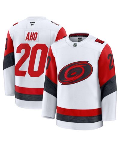 Fanatics Men's Sebastian Aho White Carolina Hurricanes Away Premium Jersey