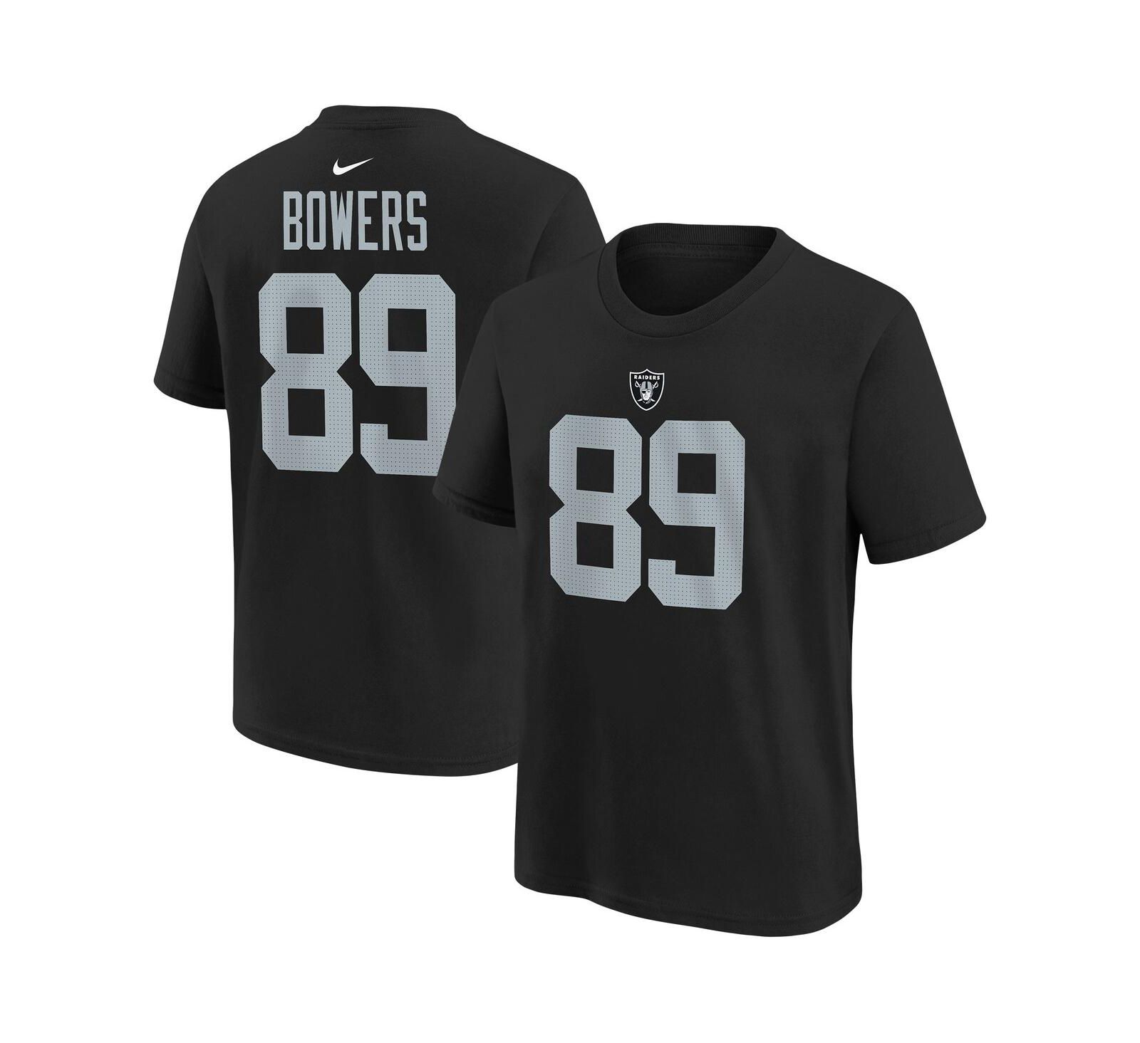 Футболка Nike Brock Bowers Las Vegas Raiders для мальчиков и девочек