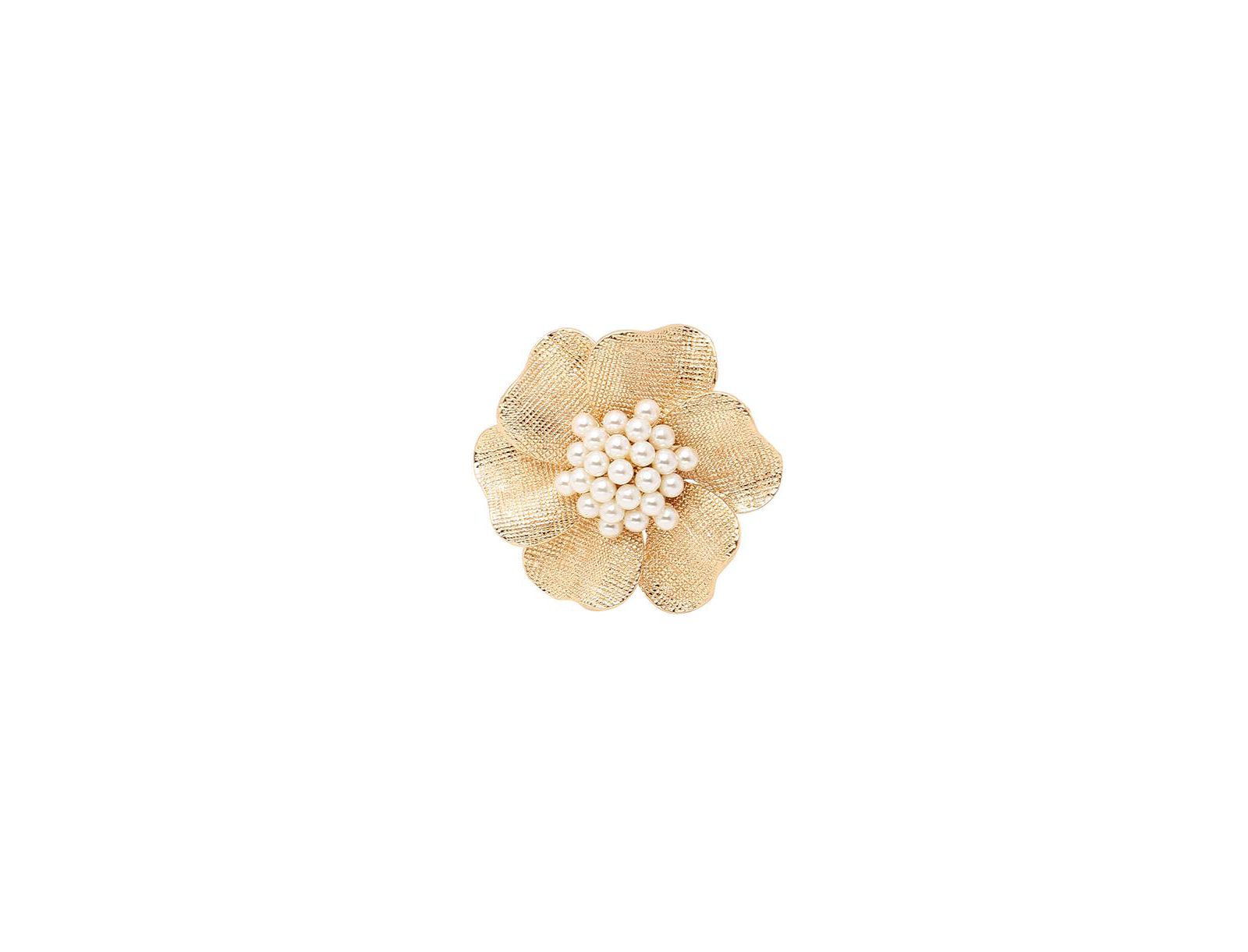 SOHI Floral Rhinestone Ring